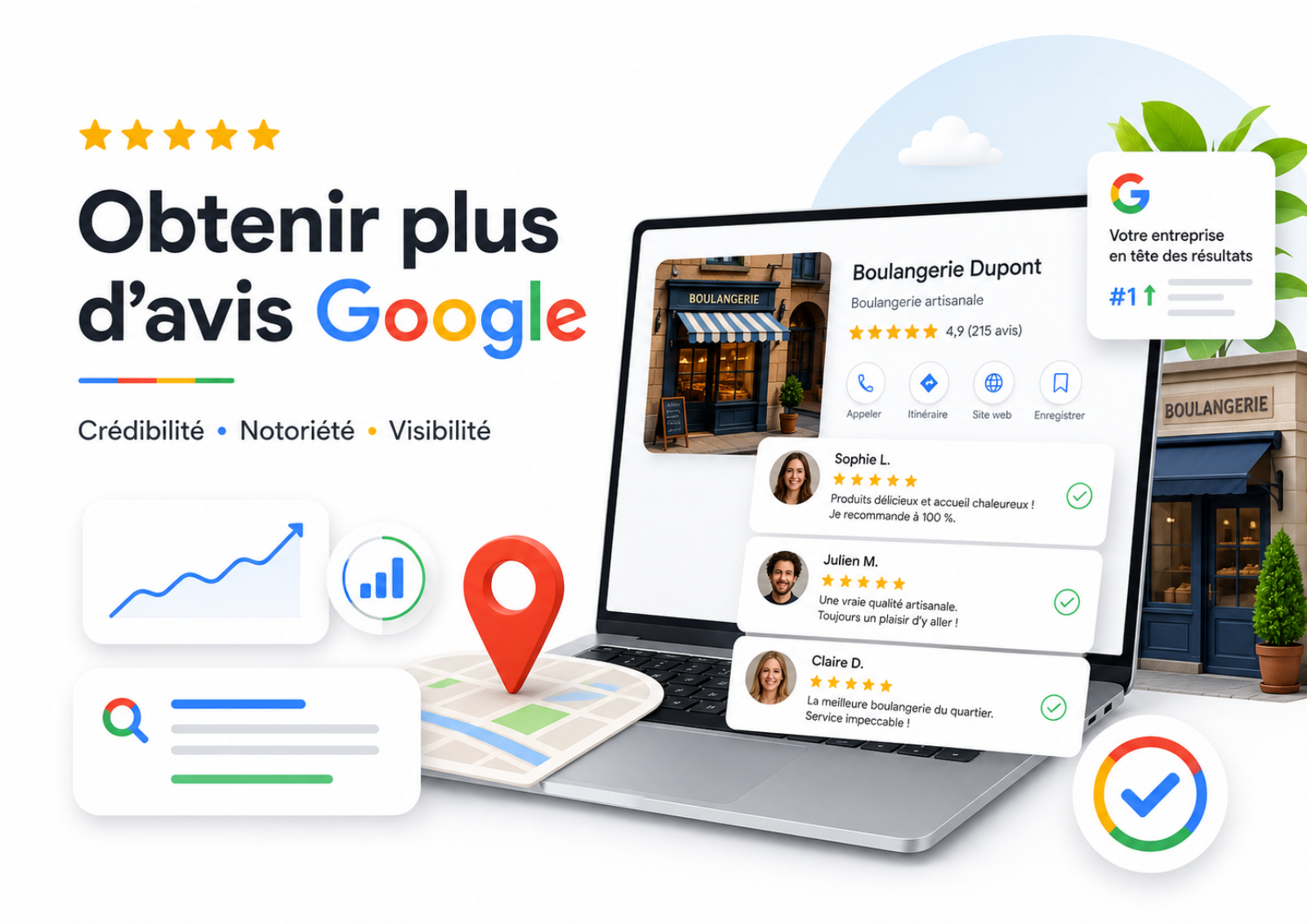 Obtenir plus d’avis Google : la méthode pour gagner en crédibilité et en visibilité